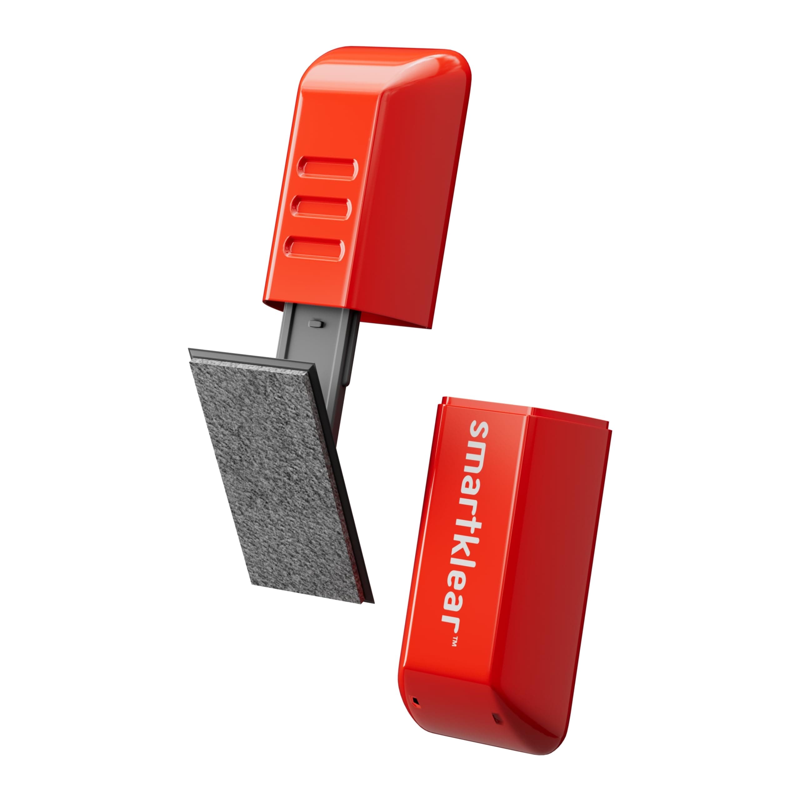 SmartKlear Smart Phone Screen Cleaner - Compatible with iPhones, Androids, and More - Cleaner with Carbon Microfiber Tech-Injected Red-1 Count (Pack of 1)