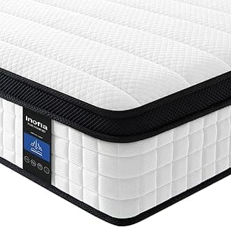 Double Memory Foam Sprung Mattress 10.6 Inch,4FT6 Spring Mattress with Innovative Memory Foam and Soft Knitted Fabric,The Elegant Collection(135x190x27cm)
