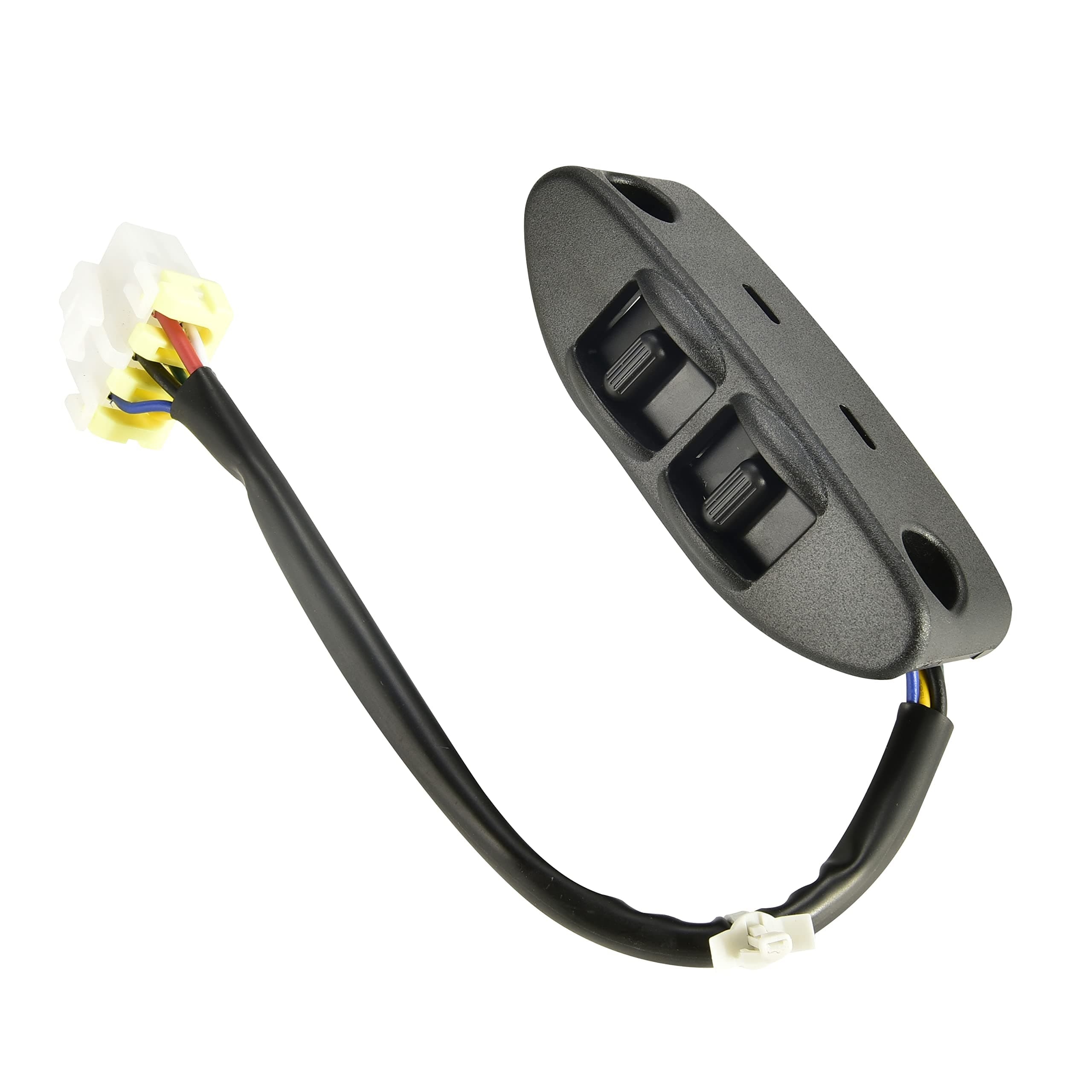 RLP Front Left Driver Side Power Seat Switch Assembly, Push Button Actuator, Manual Operation, Black, Compatible with 2003-2008 Nissan 350Z, Replacement for 87066-CD001