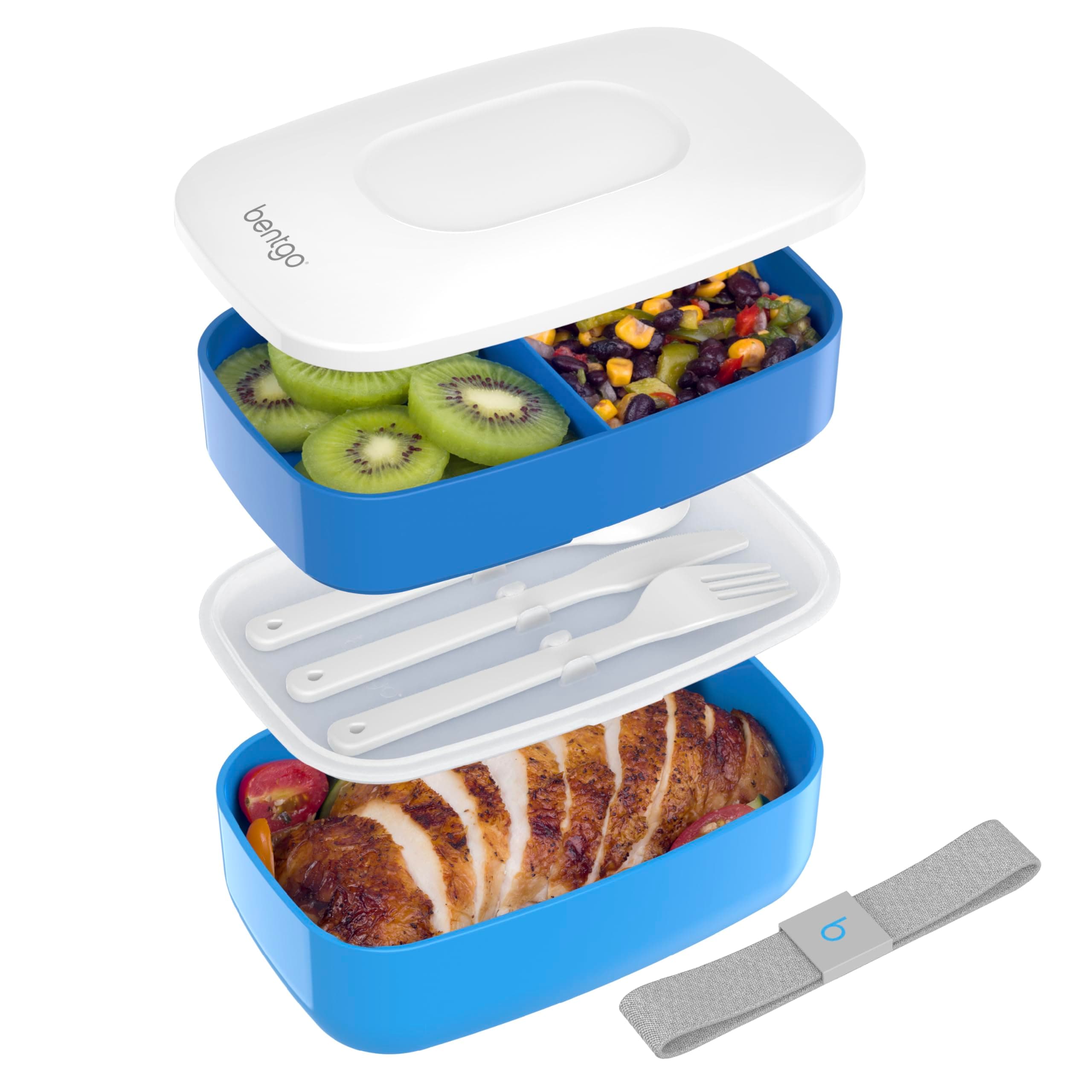 Bentgo All-in-One Stackable Lunch/Bento Box, Blue