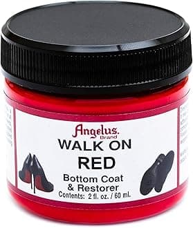 Walk On Red Bottom Coat & Restorer Angelus Brand Acrylic Leather Paint