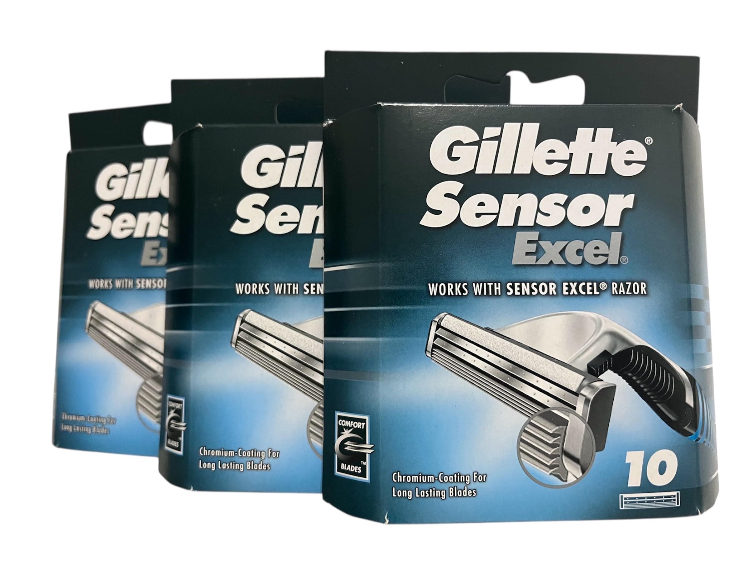 Gillette Sensor Excel - 10 Count (Pack of 3)