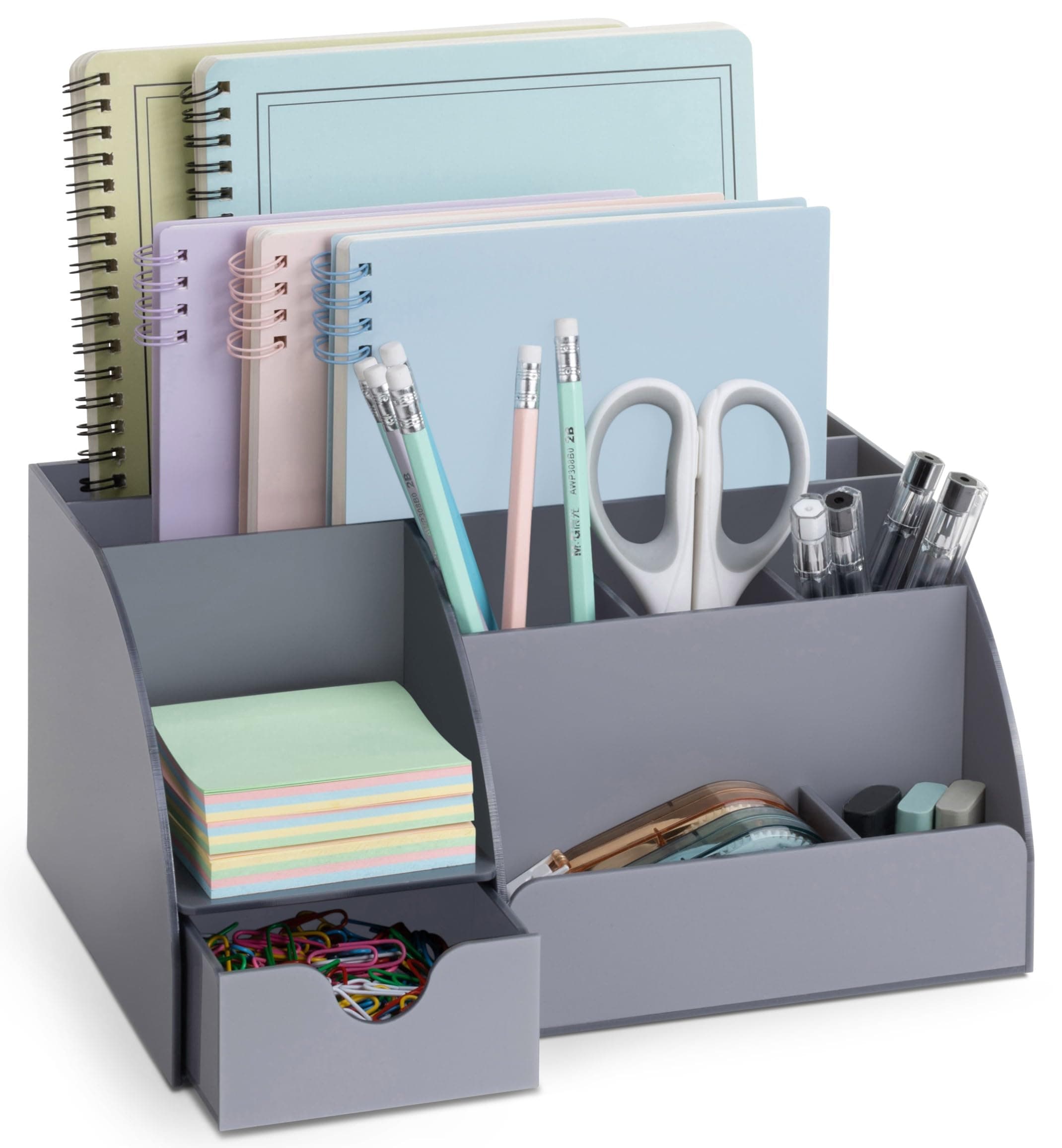 Grey Desk Organizer