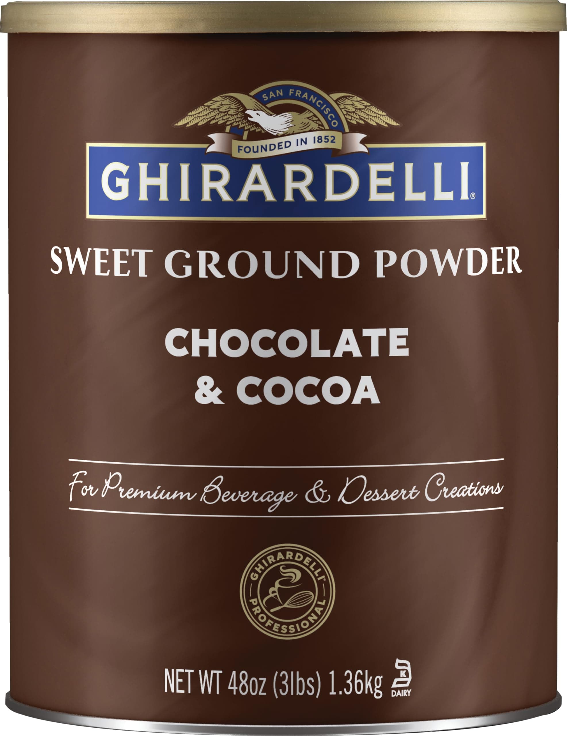 Chocolate Sweet Ground Chocolate and Cocoa for Baking Desserts (3lbs)