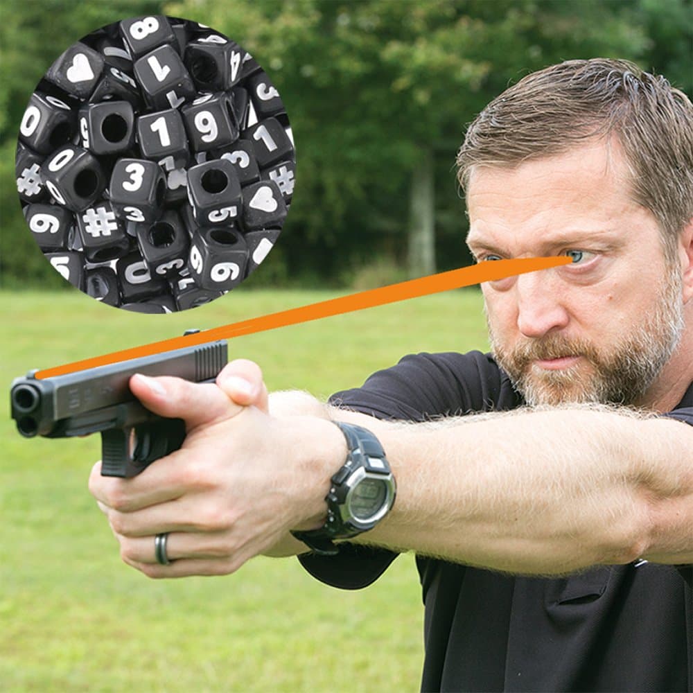 Chris SajnogAdvanced Focus String - Firearms Vision Training Tool - Train Your Eyes at Home, to Shoot Faster with Both Eyes Open + Free Online Video Instructions with Navy Seal Sniper Instructor