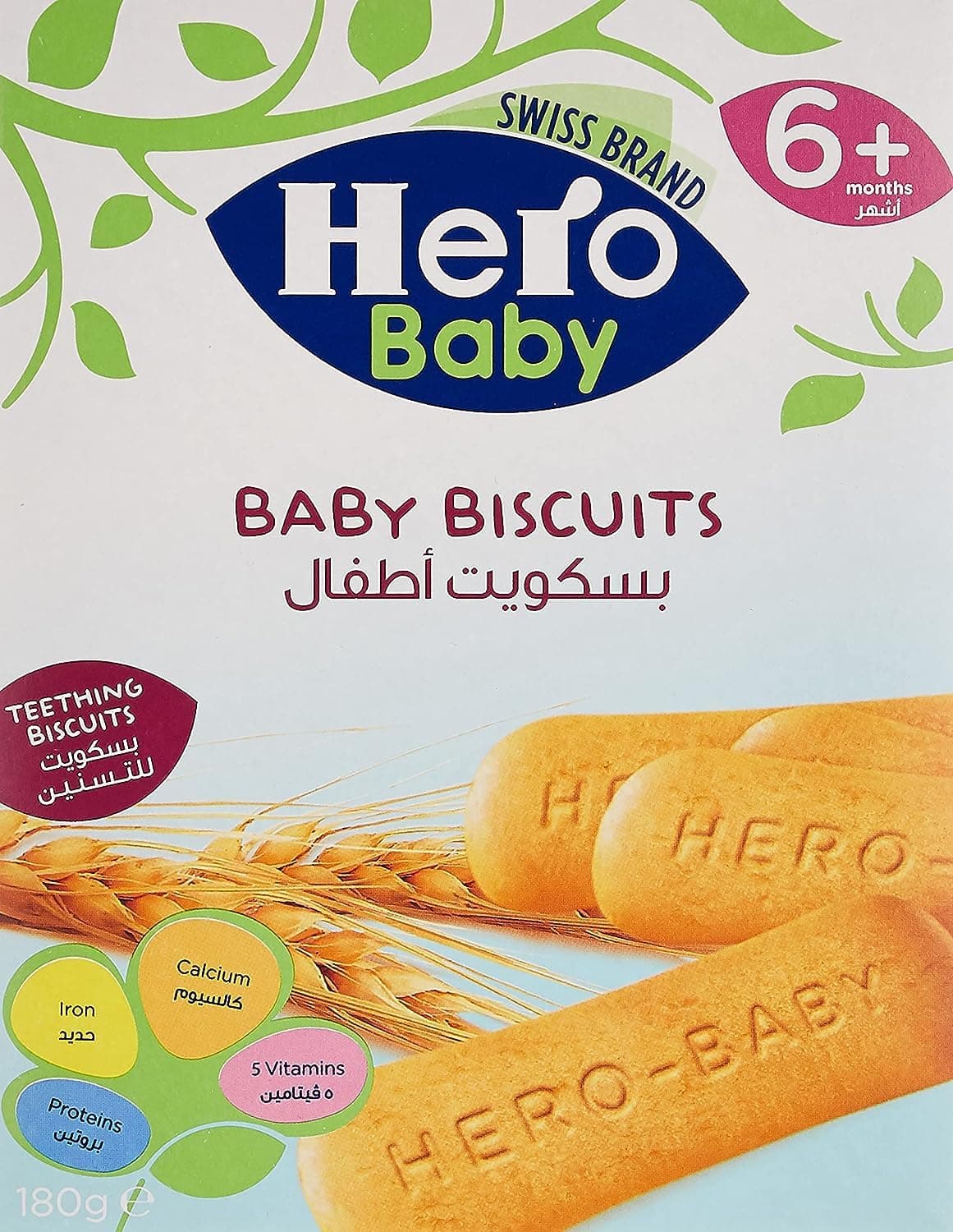Hero Baby Biscuits For 6 Plus Months, 180G