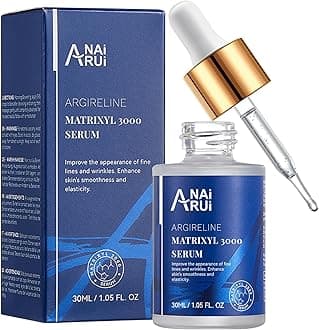 ANAiRUi Matrixyl 3000 & Argireline Anti-Aging Face Serum with Peptide, Hyaluronic Acid, Against Wrinkles, Boost Collagen & Hydrate Skin for Mature & Dry Skin | 30ml