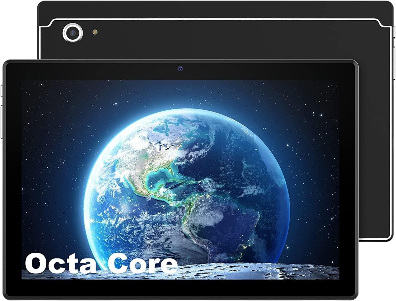 Tablet 10 inch, Android 8.1 Go Tablets PC, 3G Phablet with Dual Card Slot, Dual Camera, 1+16GB, GMS Certified, 1.3GHz, 1280x800 IPS, WiFi, Bluetooth, GPS - Black