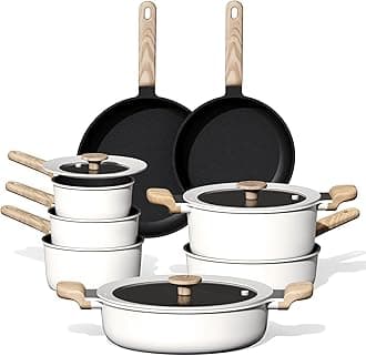 CAROTE 11pcs Pots and Pans Set Non Stick, Premium Cooking Sets, Kitchen Cookwares, Induction Cookware Set, Pot and Pan, Cooking Set