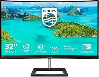322E1C - 32 inch FHD Curved Monitor,75Hz, 4ms, VA, AMD FreeSync, Smart Image, Flicker free (1920 x 1080 , 250 cd/m² VGA/HDMI/DP/)