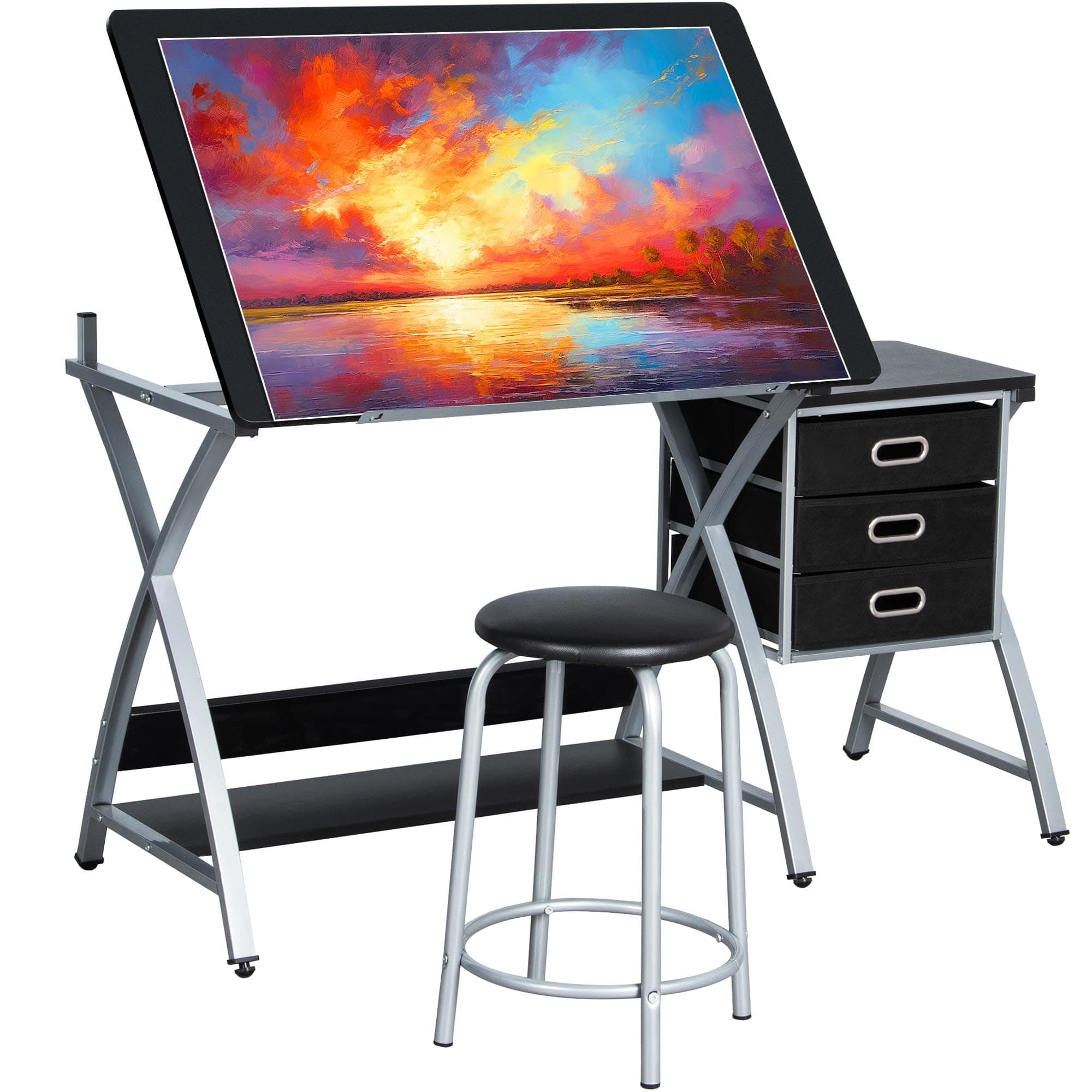 Drawing Desk w/Stool