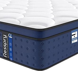 Double Mattress, 12Inch Hybrid Mattress for Pressure Relief, Breathable Foam with Individually Pocket Spring, Medium Double Bed, Navyx Collection(135×190×30cm)