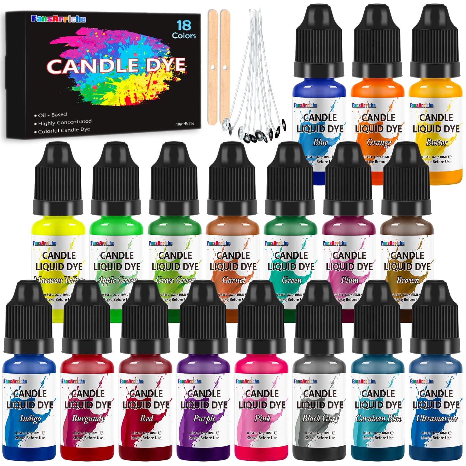 Candle Dye 18 colours