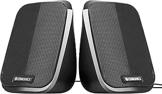 ZEBRONICS Fame, 2.0 USB Computer Speakers, 5 Watts, USB Powered, AUX, Volume Control Pod for PC, Laptops, Desktop