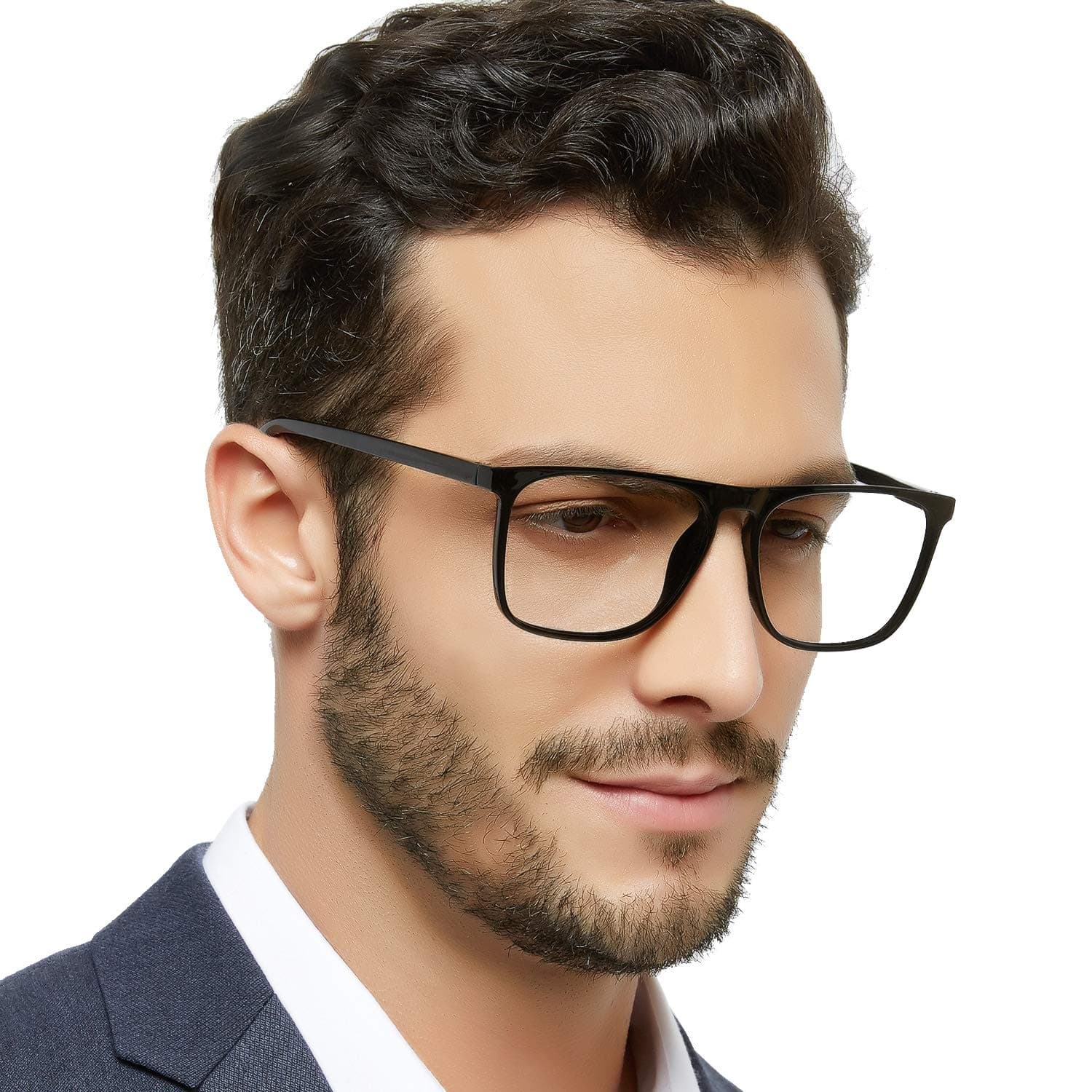 Large Blue Light Blocking Reading Glasses Men Computer Readers 0 1.0 1.25 1.5 1.75 2.0 2.25 2.5 2.75 3.0 3.5 4.0 5.0 6.0 (Black, 1.50)