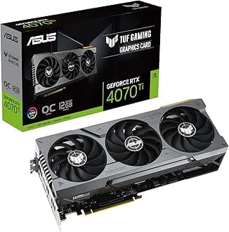 ASUS TUF Gaming NVIDIA GeForce RTX™ 4070 Ti OC Edition Gaming Graphics Card (PCIe 4.0, 12GB GDDR6X, HDMI 2.1a, DisplayPort 1.4a)