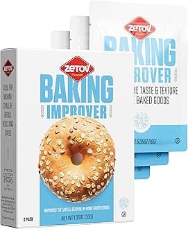 Zetov Dough Conditioner Bread Improver Dough Enhancer For Bread Making,Bread Improver for Baking, .35 OZ Improves Taste and Texture of Home Baked Goods, Kosher