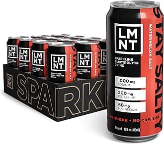 LMNT Sparkling Electrolyte Drink - Watermelon Salt | 12-Count
