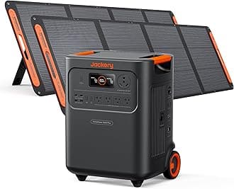 - Jackery HomePower 3600 Plus Portable Power Station with 2x 200W Solar Panels, 3600W AC Output, 3584Wh LFP Solar Generator, Expandable up to 21kWh, Essential Home Backup for Home Use, Emergencies, RV