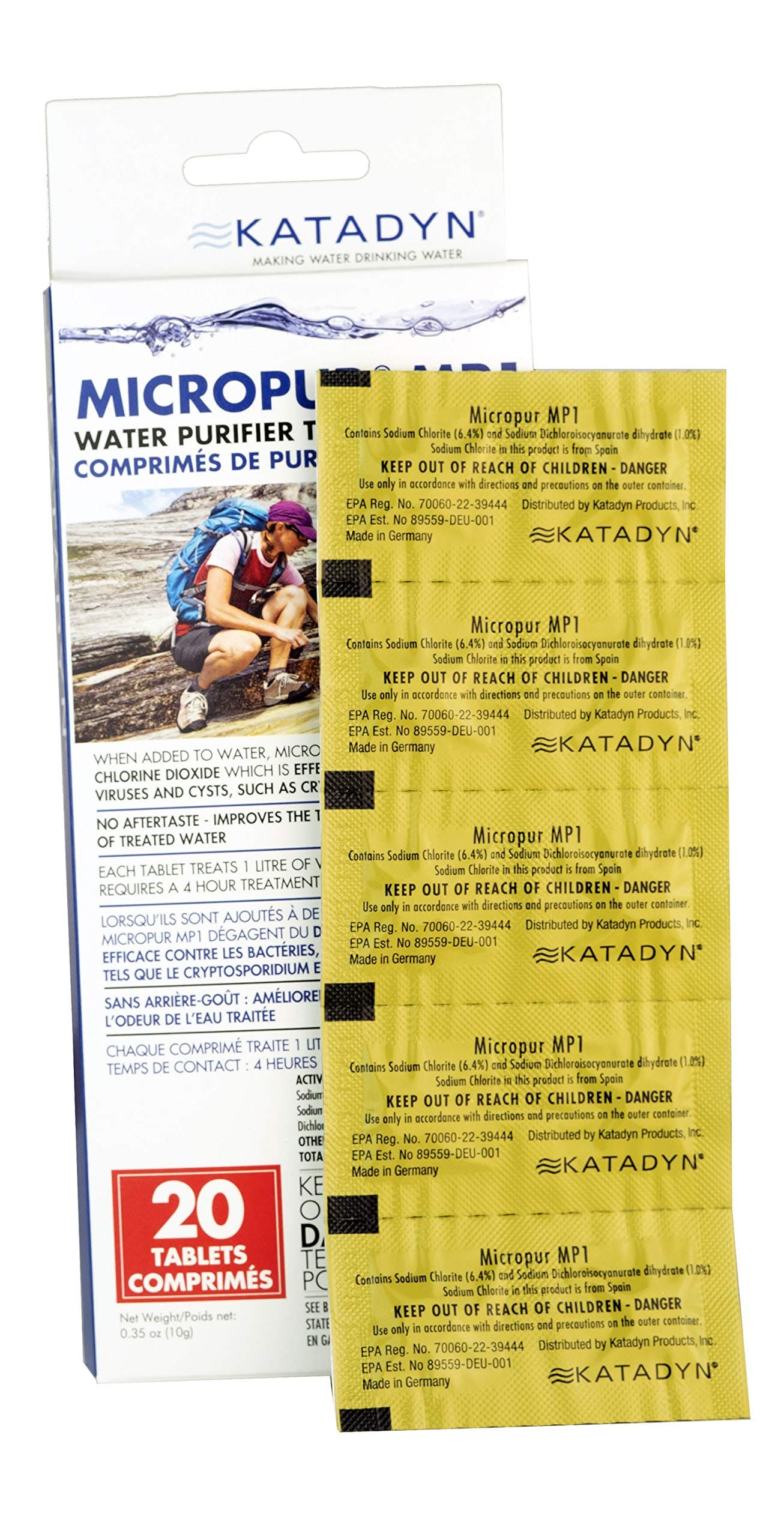 Micropur MP1 Purification Tablets (20 Count)