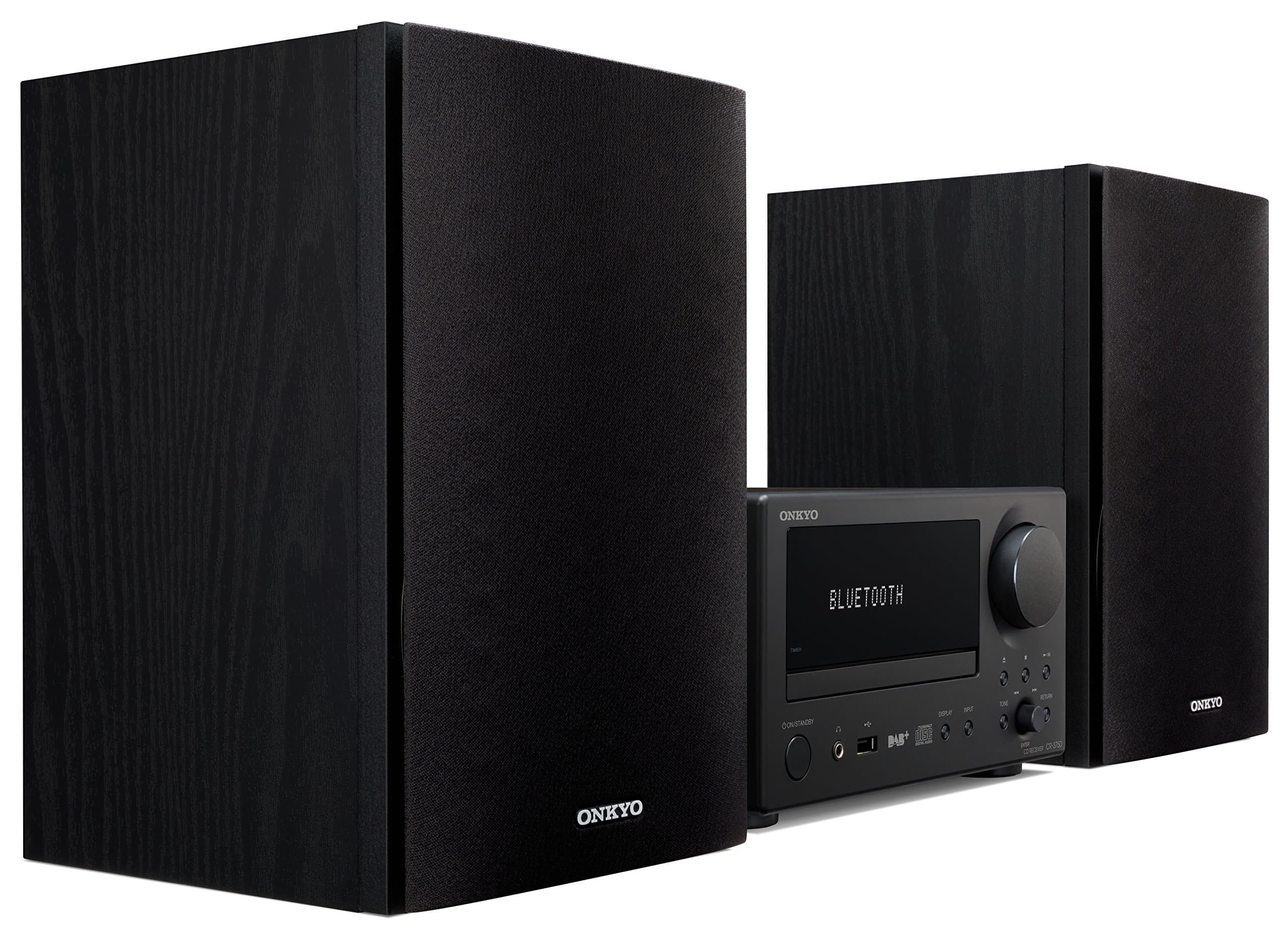 Onkyo CS-375D-BB Micro System with Bluetooth and DAB+ - Black
