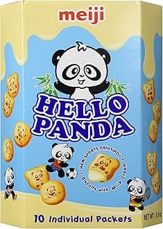 meiji DISCOVERY Hello Panda Milk Biscuit, Milk, 260 g