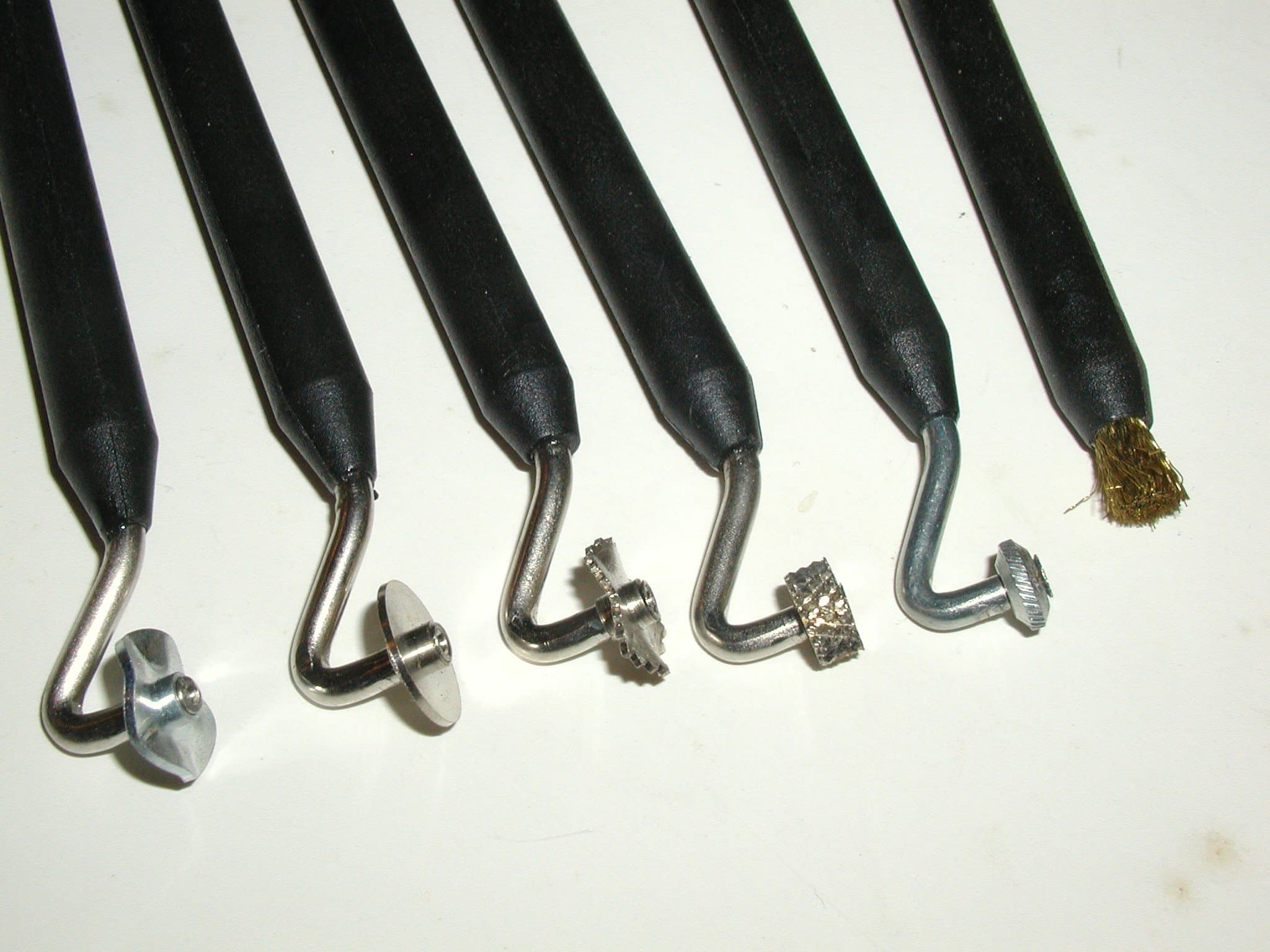 S2 Double Ended Embossing Texture Tool Set, 4-1/2" Size, Black